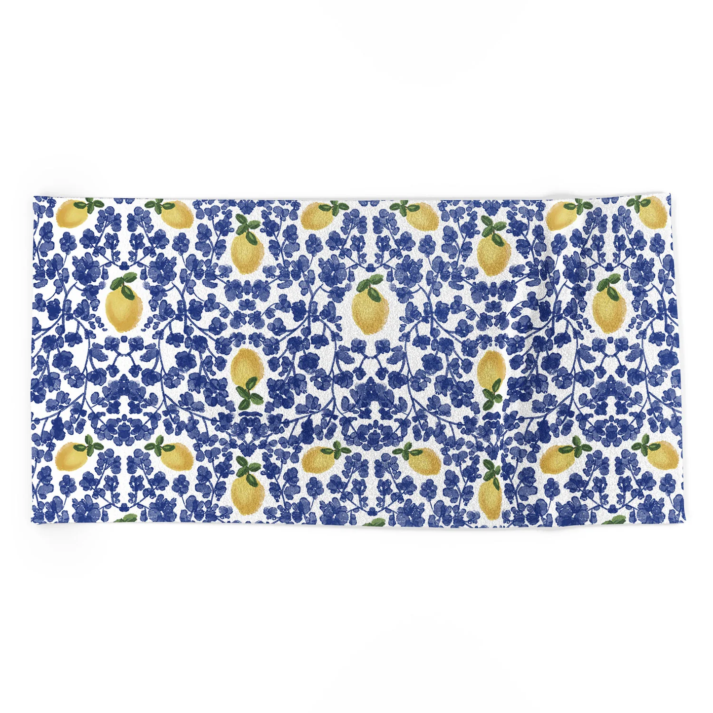 Chinoiserie Lemons Beach Towel