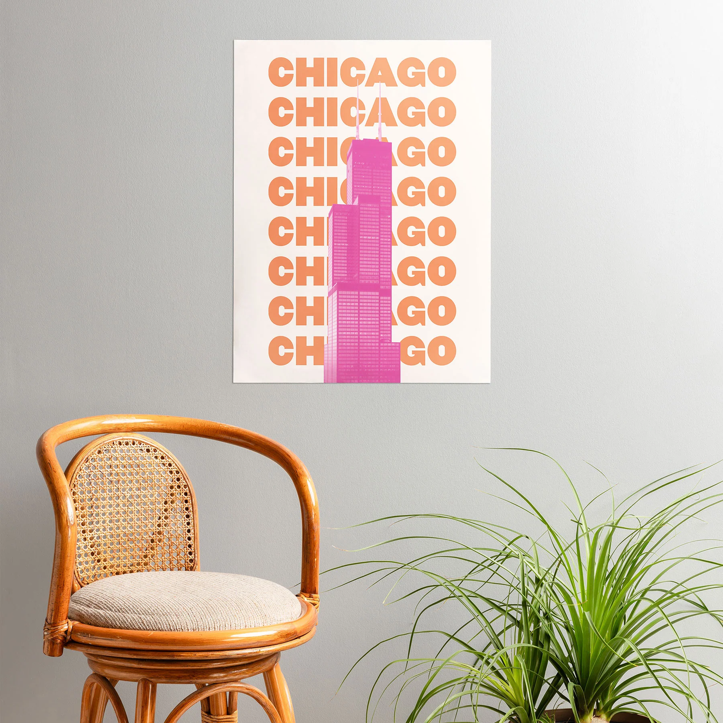 Chicago Pink Poster Art