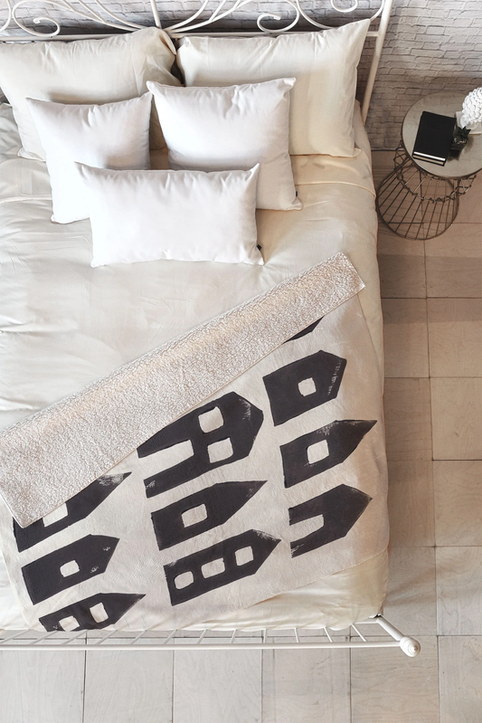 Tiny Houses Sherpa Throw Blanket - Heavyweight