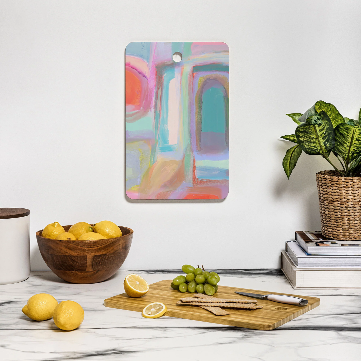 Sanctuary Abstract Bamboo Cutting Board