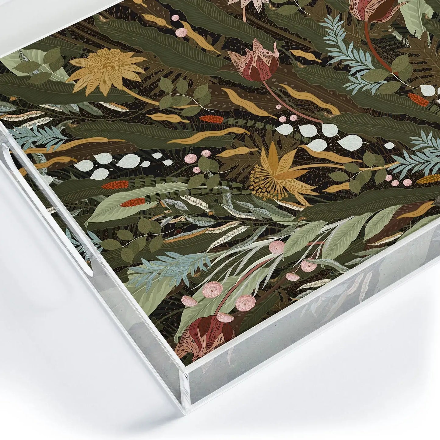 Biophilia Desiree Acrylic Tray - Medium w/Handles
