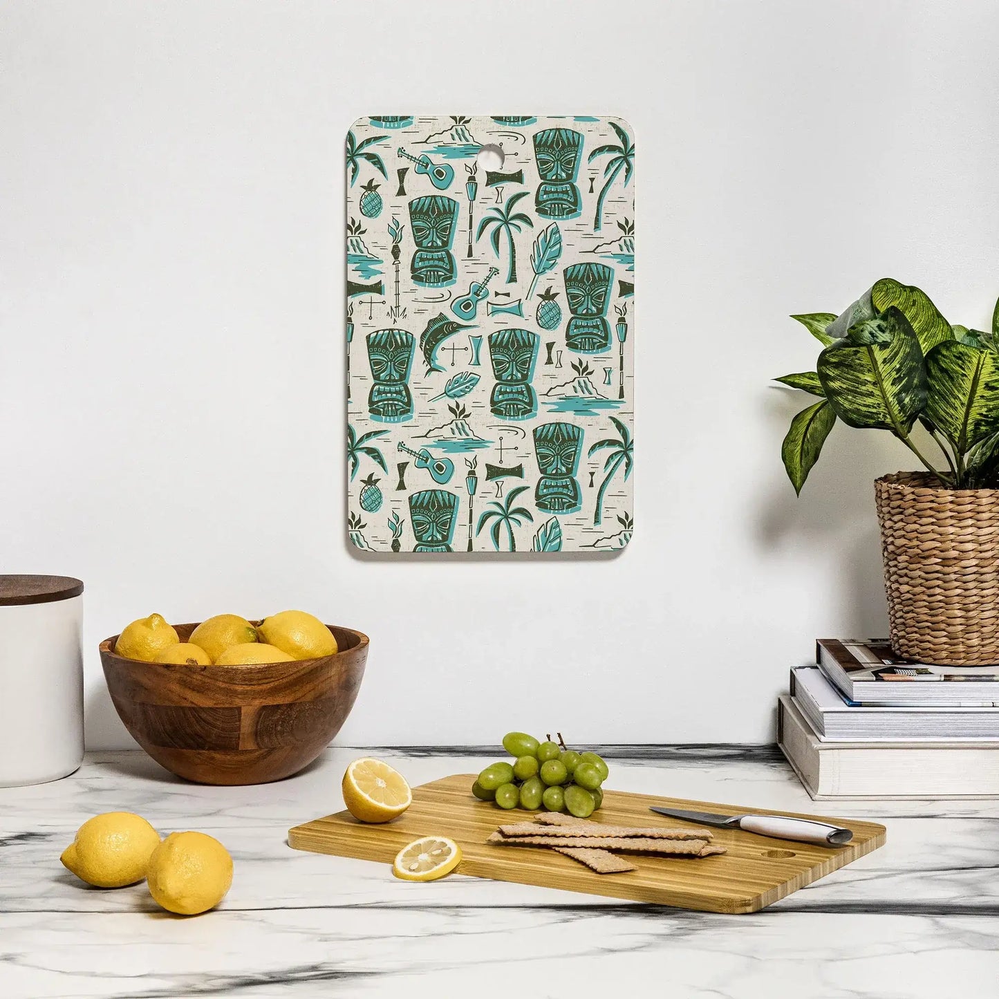 Tropical Tiki Bamboo Cutting Board