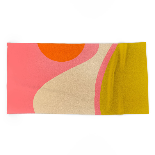 Abstract Composition Modern Beach Towel