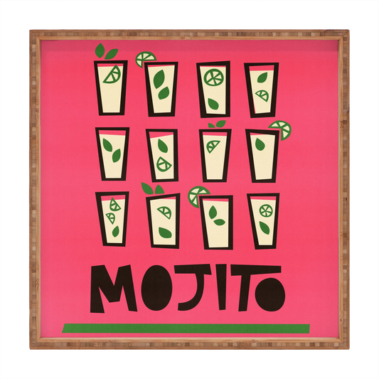 Mojito Square Bamboo Tray