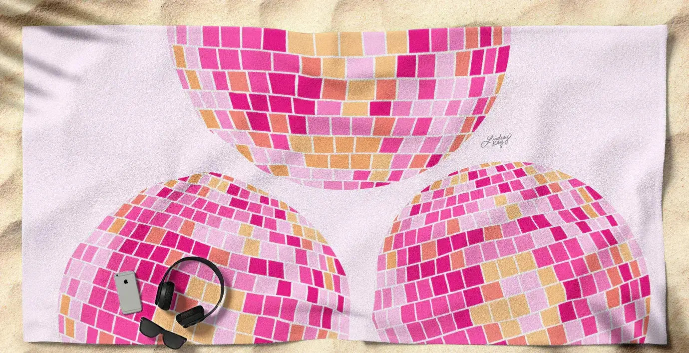 Disco Balls Beach Towel
