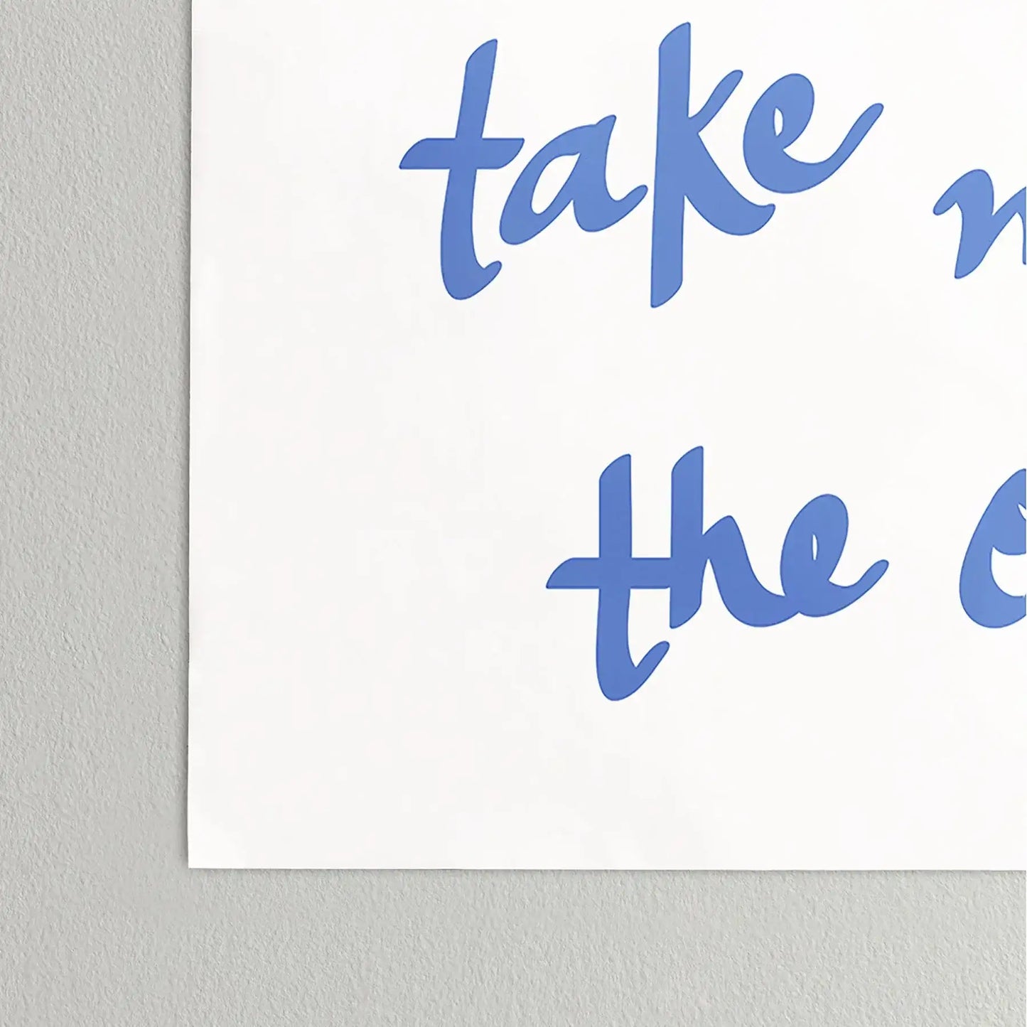 Take Me to the Ocean Poster Art