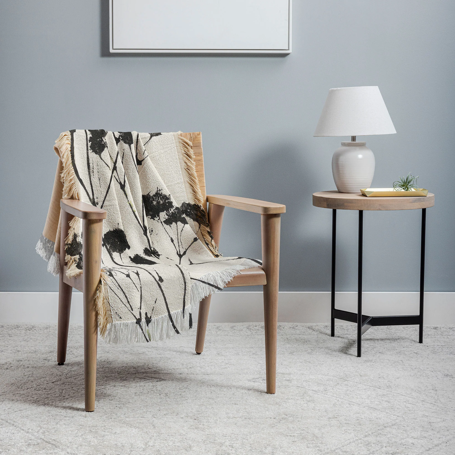 Gypsophila Woven Throw Blanket - Midweight