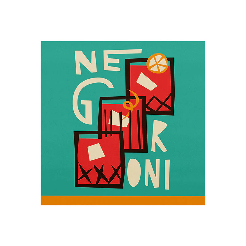 Negroni Cocktail Art Print