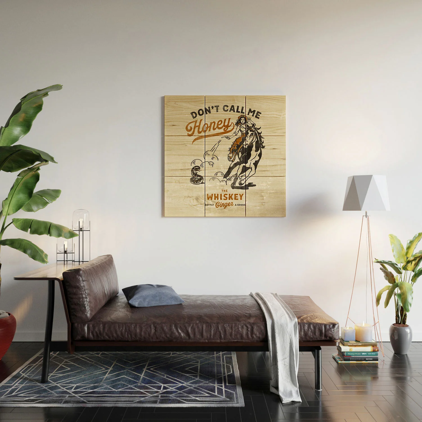 Don't Call Me Honey Wood Wall Mural