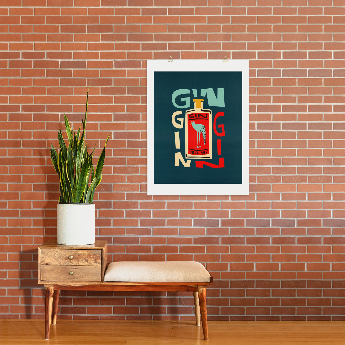 Gin Gin Gin Art Print