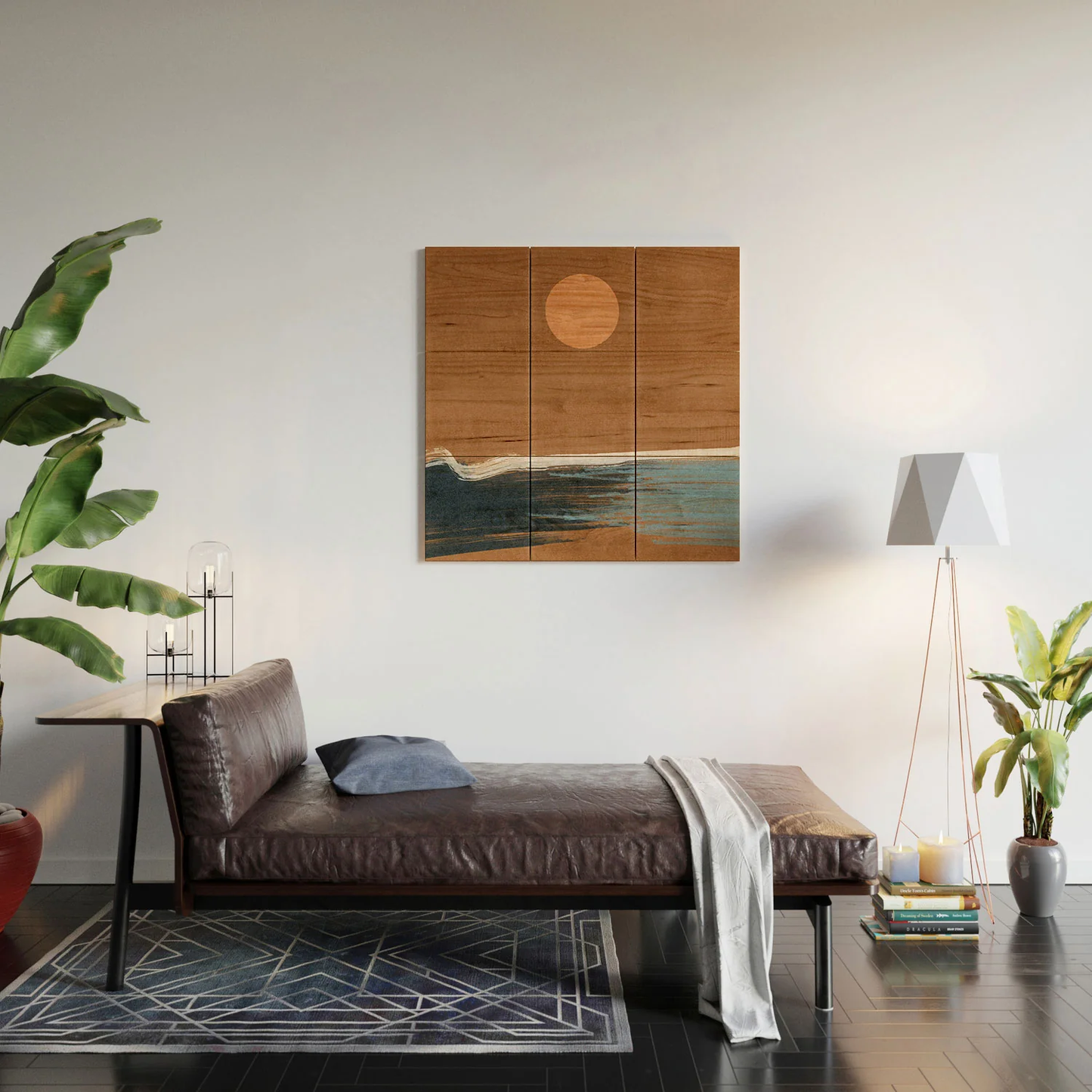 Sunset Wood Wall Mural