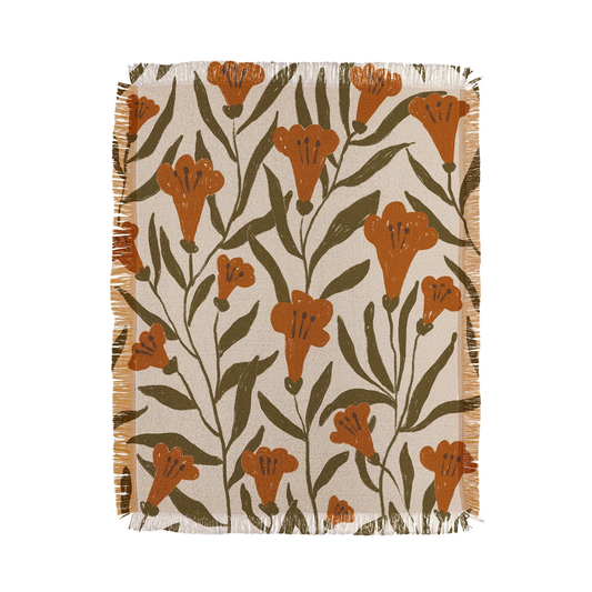 Bellflower Woven Throw Blanket - Midweight