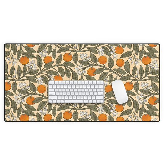 Art Nouveau Oranges Desk Mat