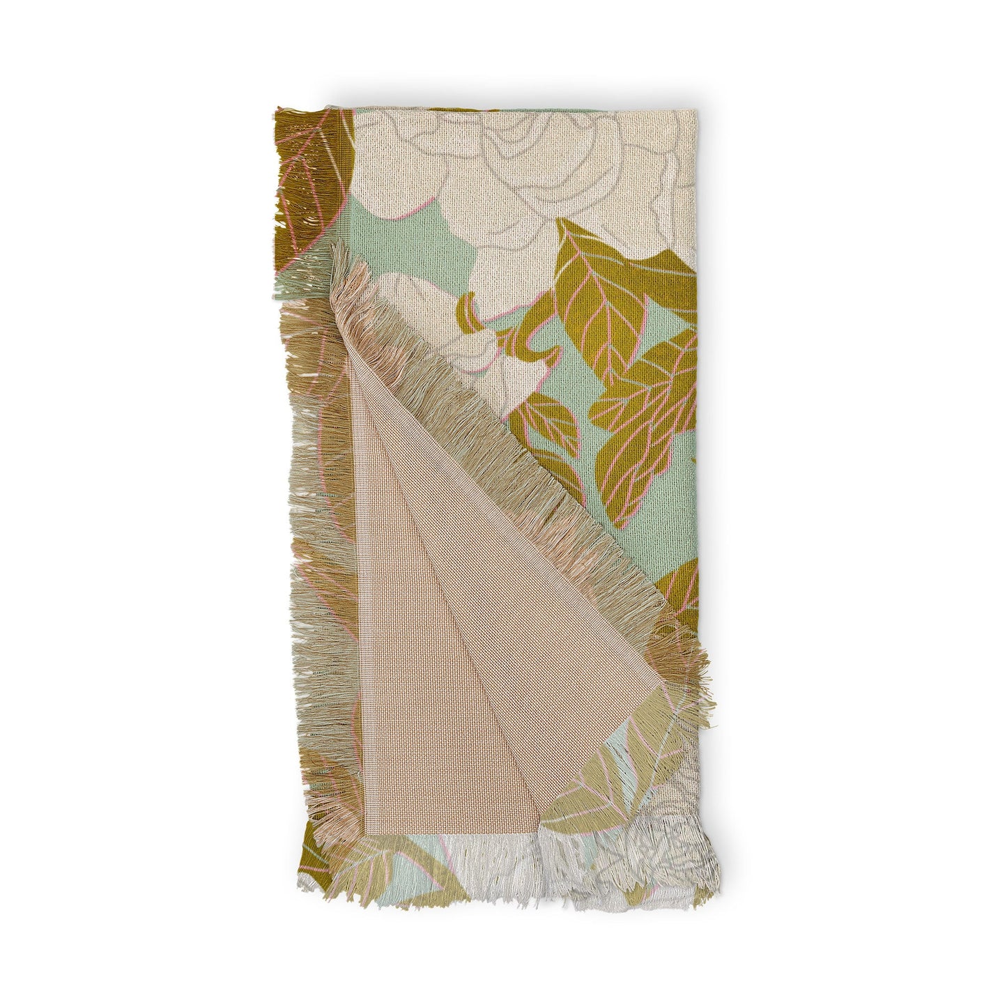 Gardenias Woven Throw Blanket - Midweight