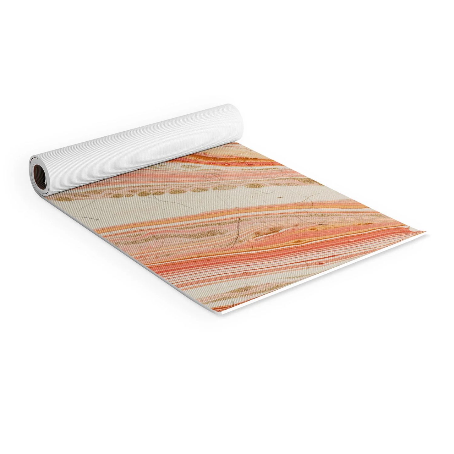 Pink Marbled Yoga Mat