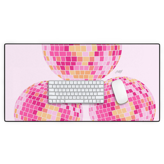 Disco Balls Desk Mat