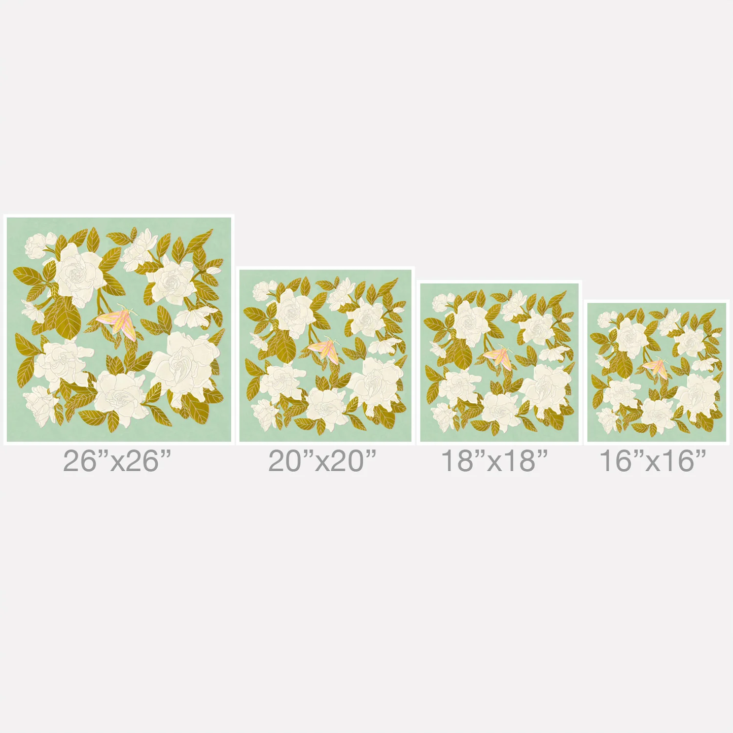Gardenias Throw Pillow