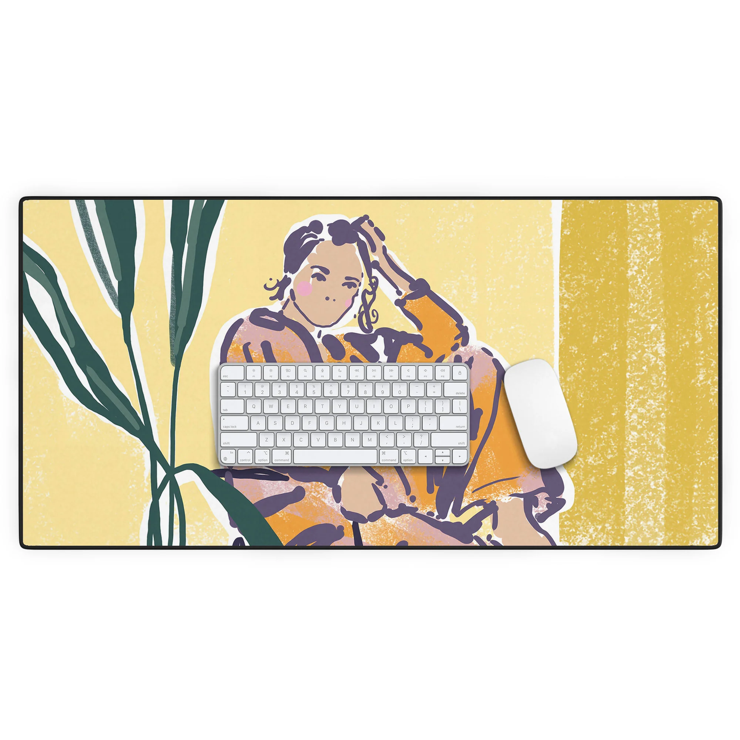 Yellow Pajamas Desk Mat