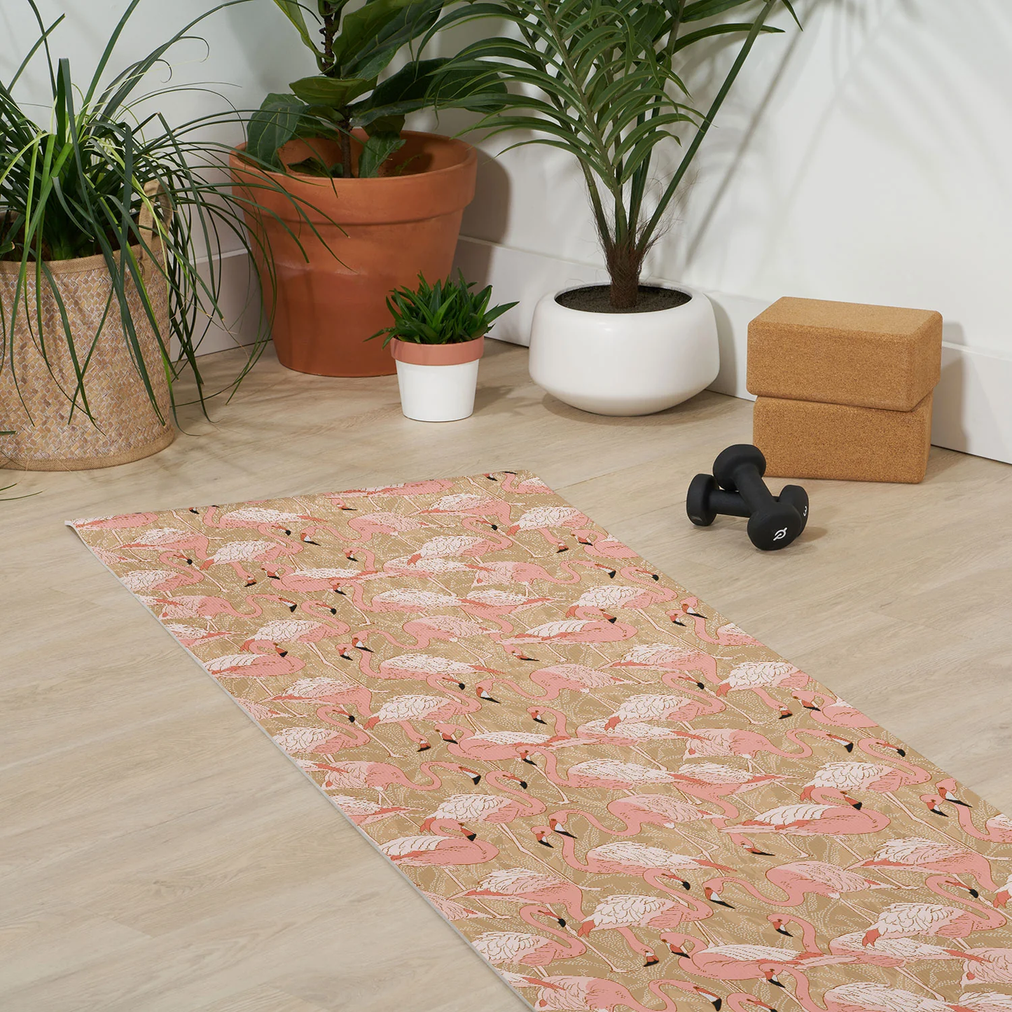 Pink Flamingos Yoga Mat