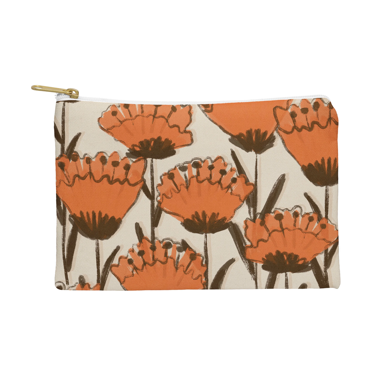 Poppies Zippered Pouch