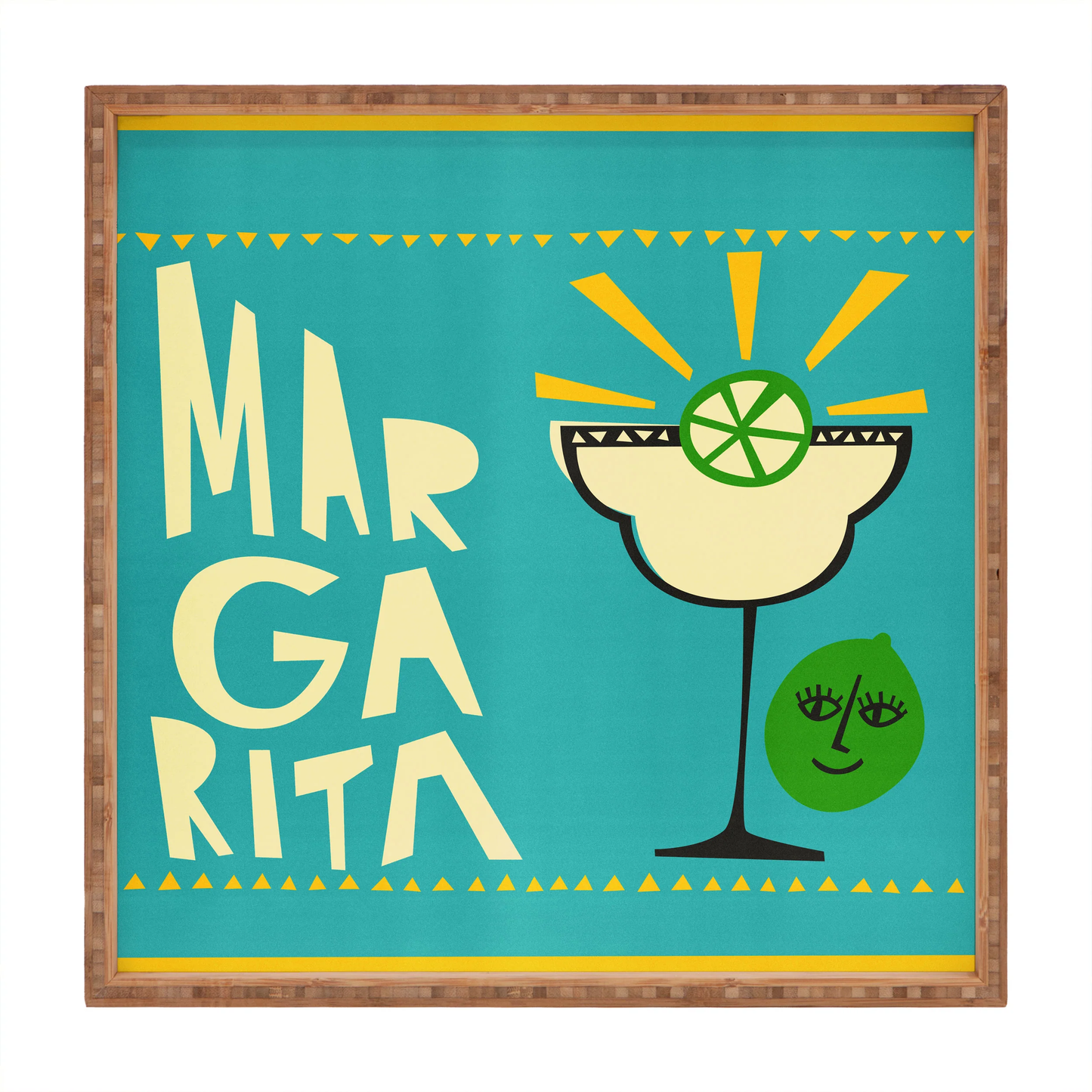 Margarita Square Bamboo Tray