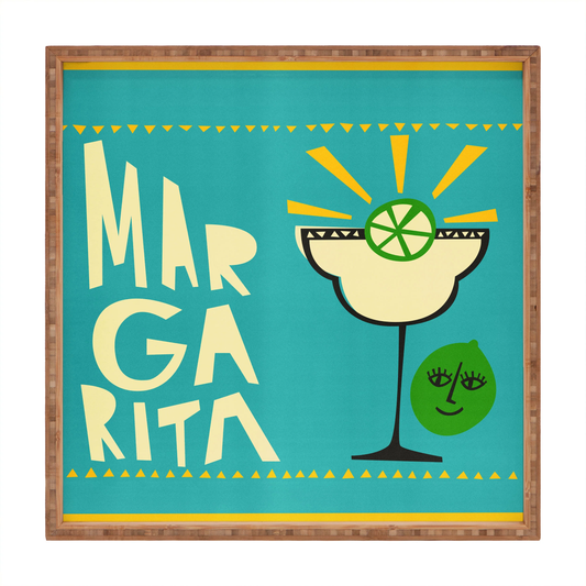 Margarita Square Bamboo Tray