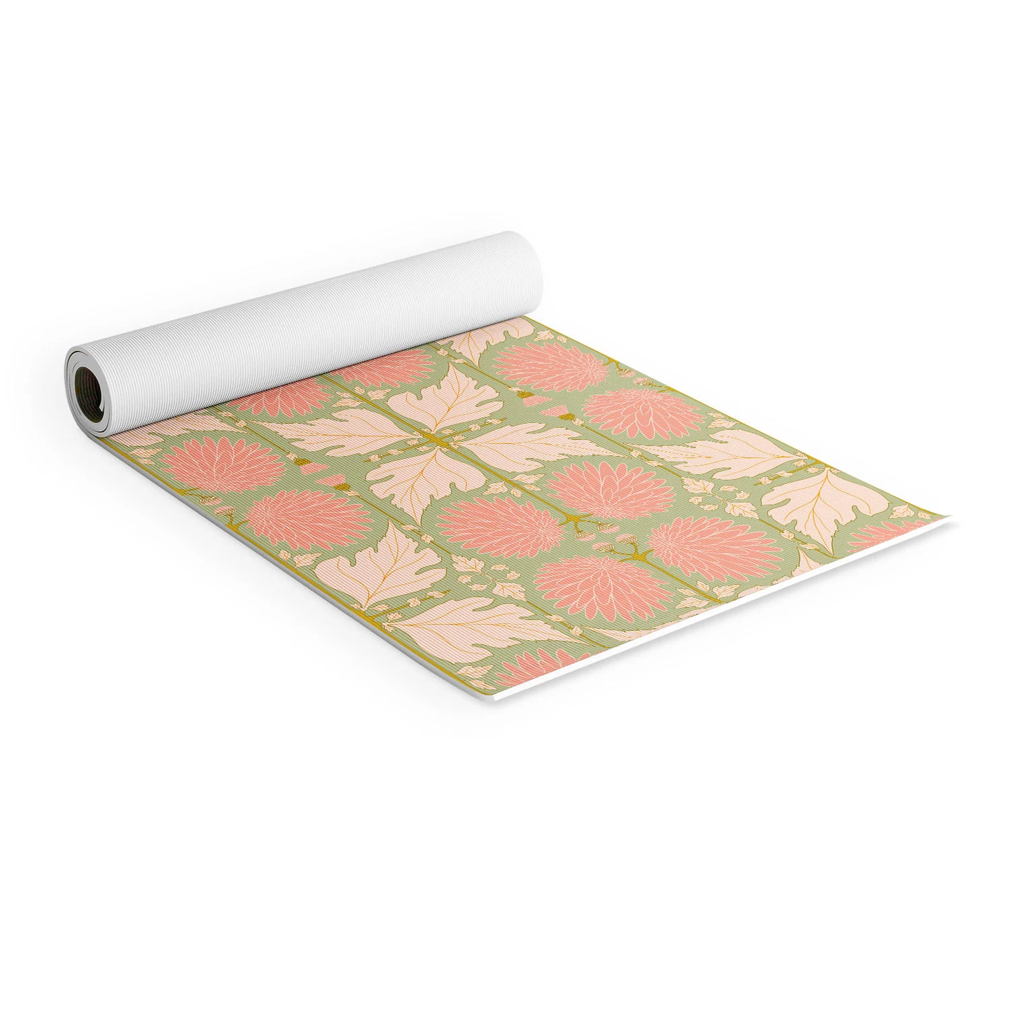 Art Nouveau Bohemian Peach Yoga Mat