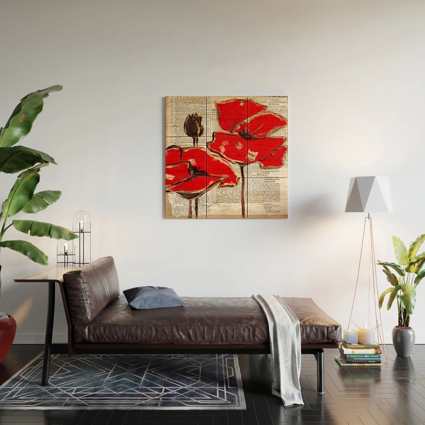 Red Perfection Wood Wall Mural