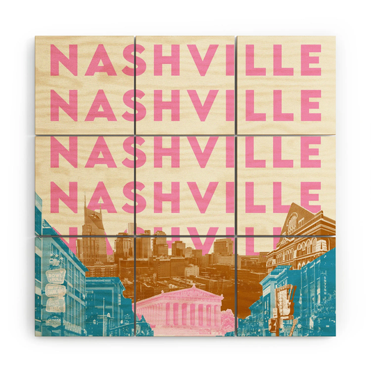 Nashville Wood Wall Mural