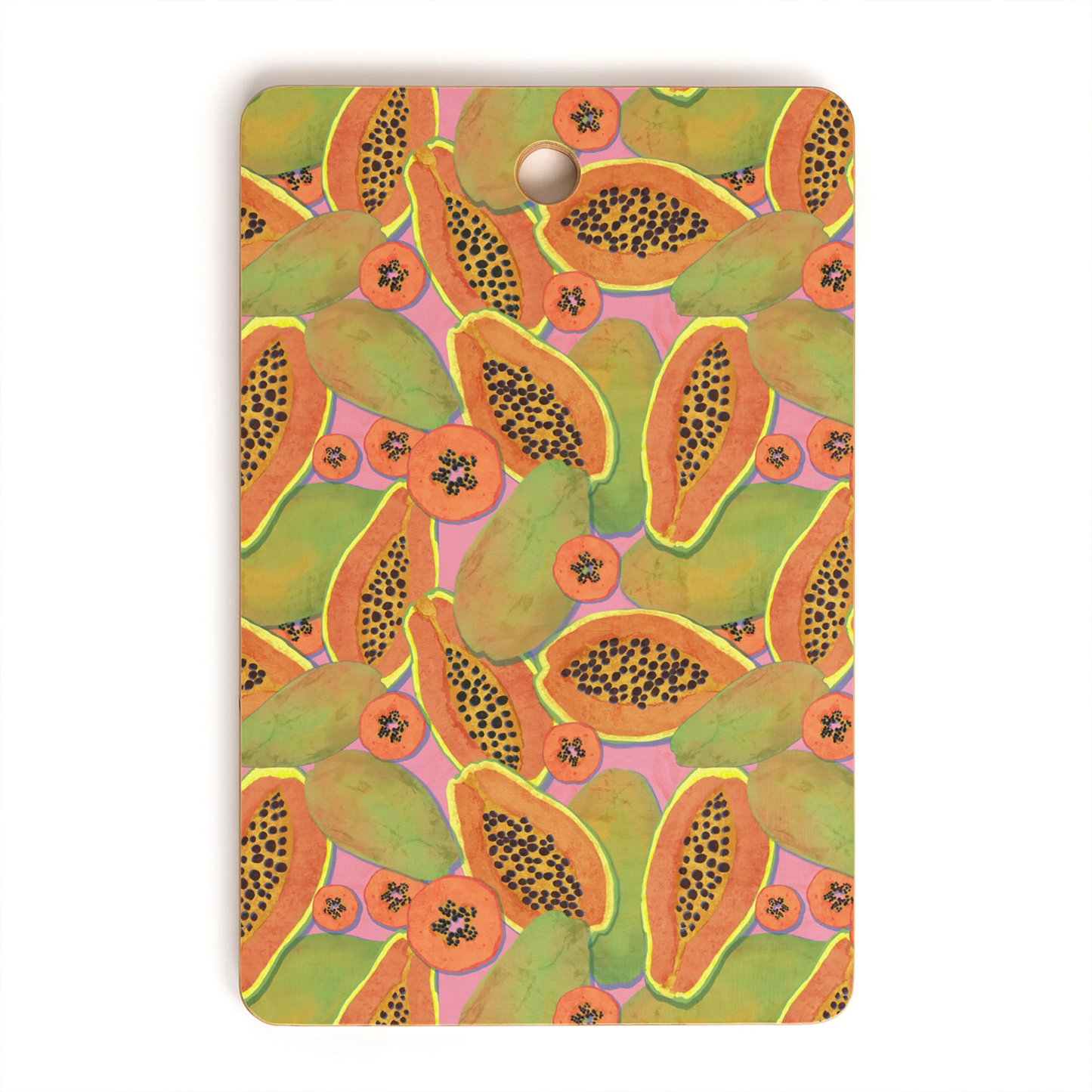 Papayas Bamboo Cutting Board
