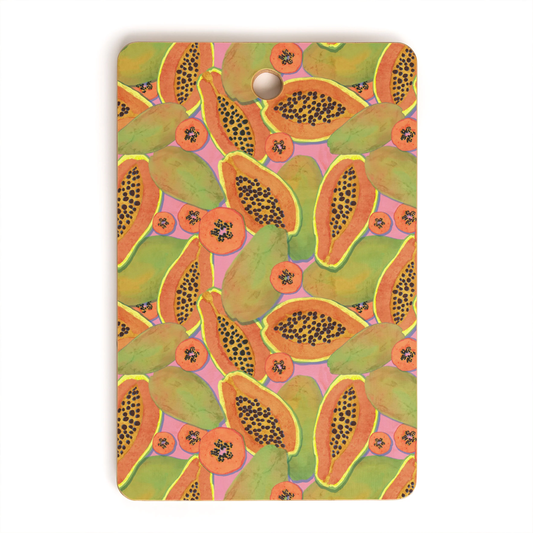 Papayas Bamboo Cutting Board