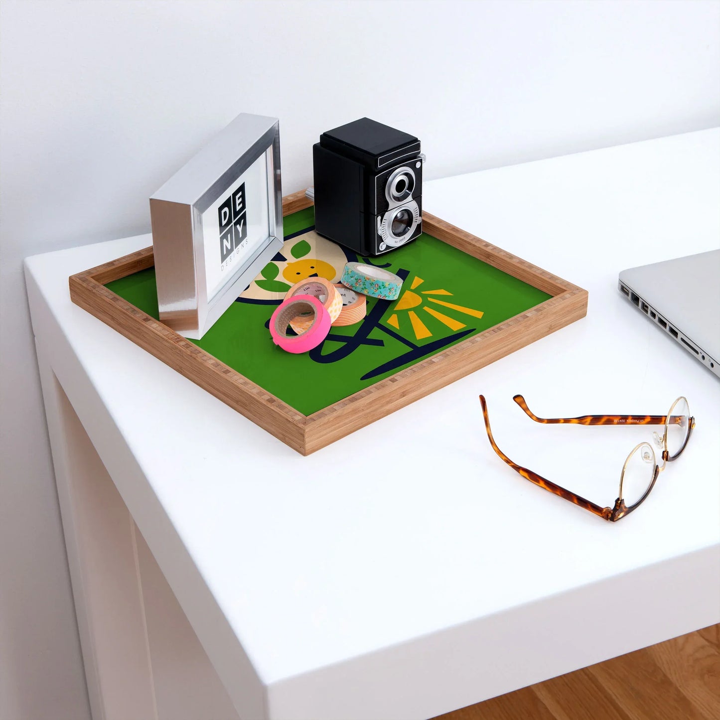 Gin Tonic Square Bamboo Tray