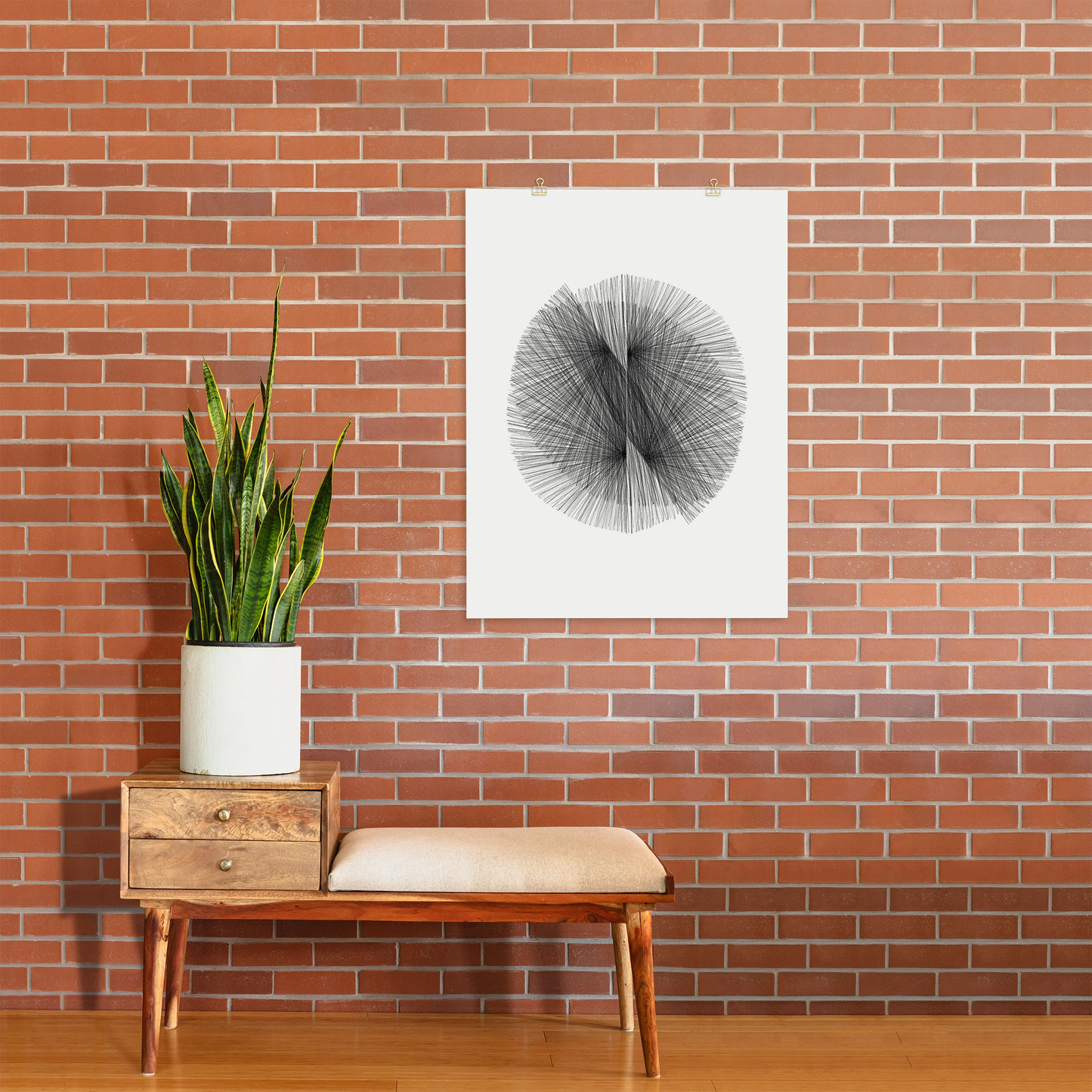 Radiating Modern Art Print