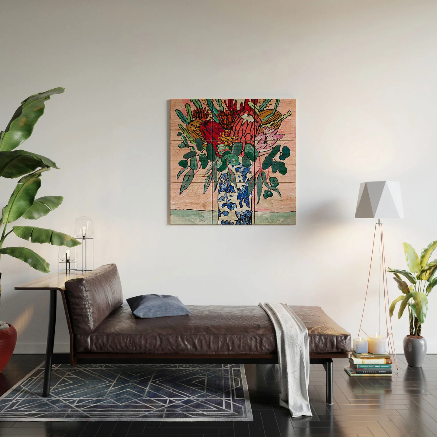 Native Bouquet Wood Wall Mural