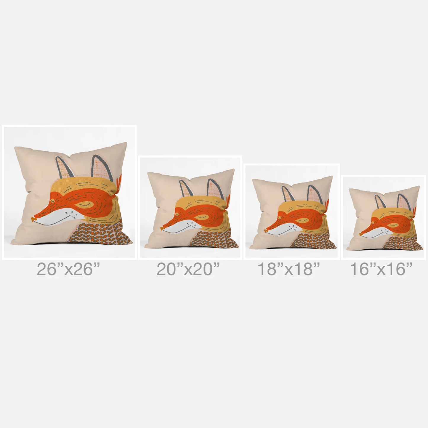Mr. Fox Throw Pillow