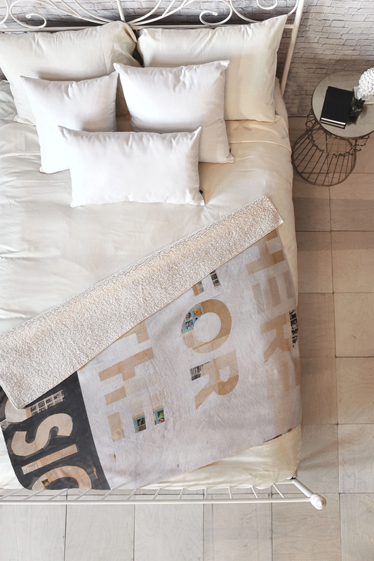 Here for the Music Sherpa Throw Blanket - Heavyweight