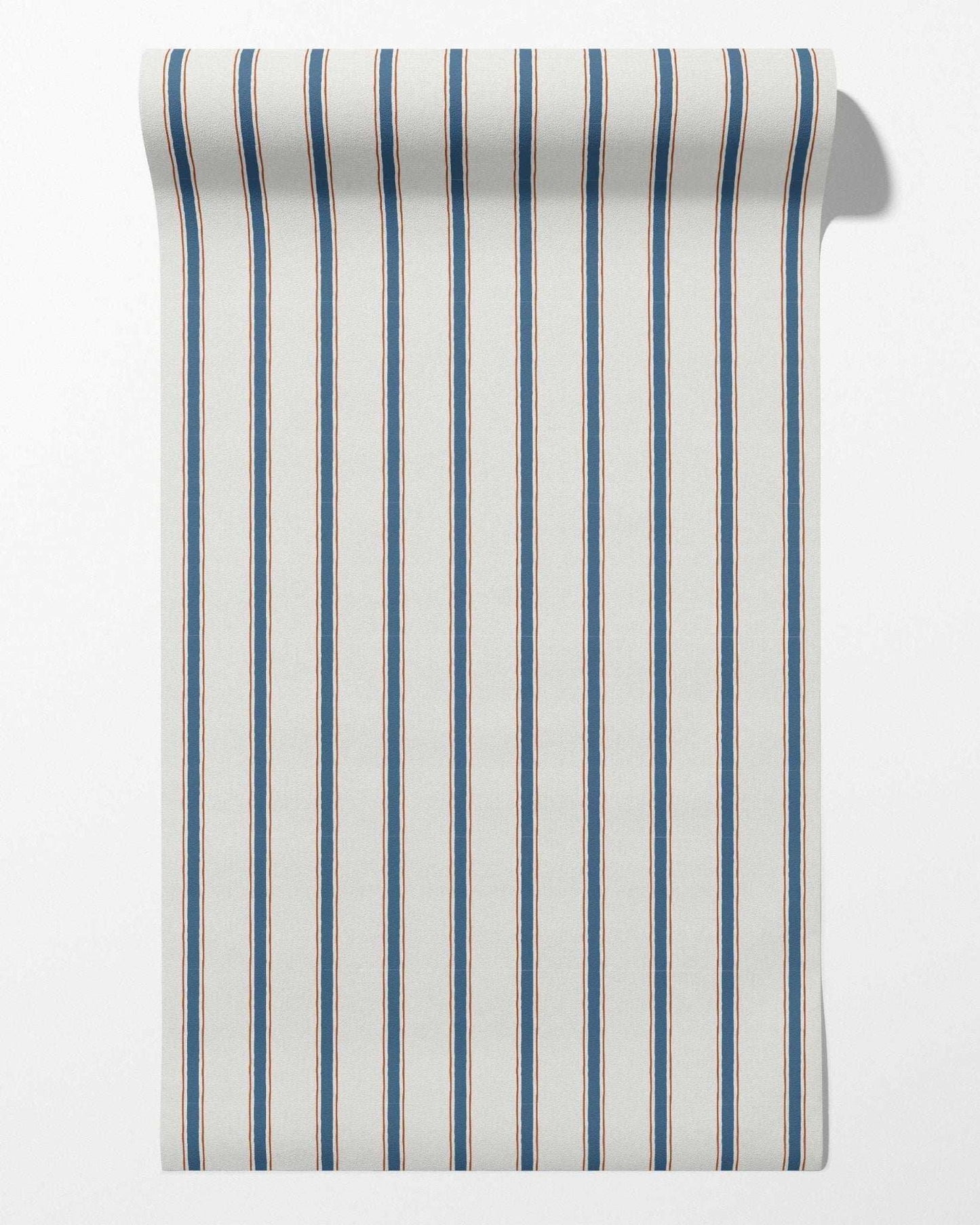 Moulding Line Wallpaper in French Indigo Clay