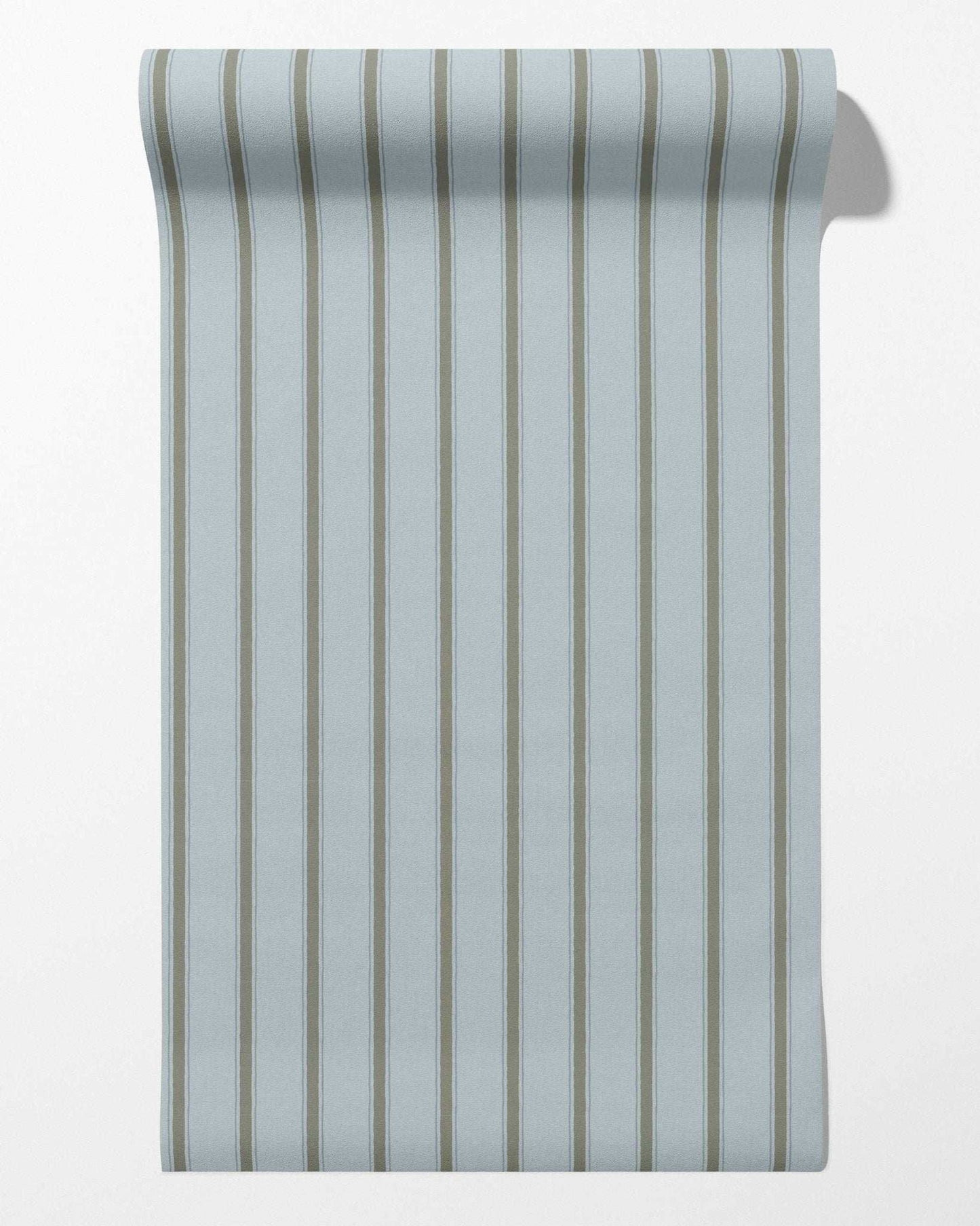 Moulding Line Wallpaper in Stone Blue
