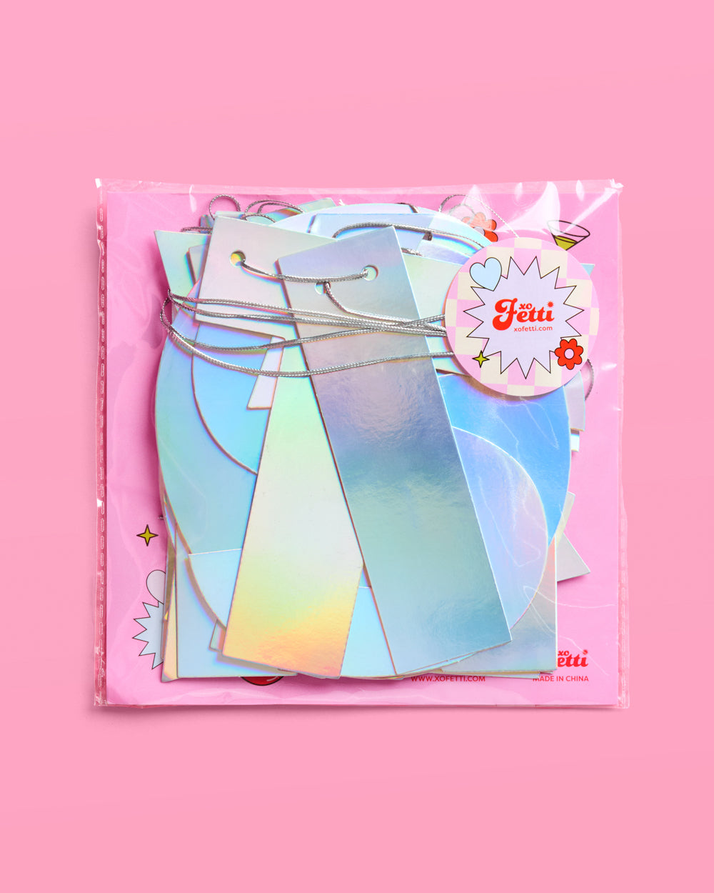 It's Giving Capricorn Banner - iridescent foil banner