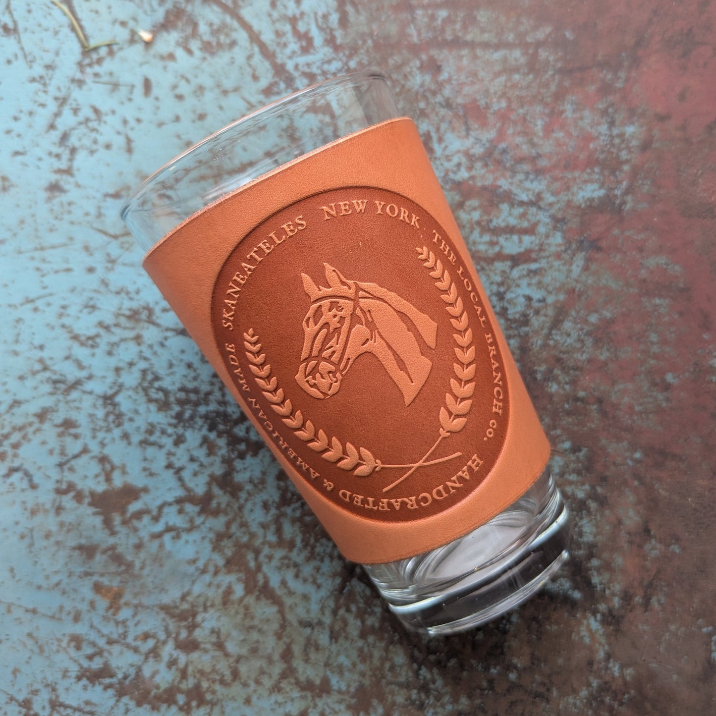 Leather Pint Glass - USA Made