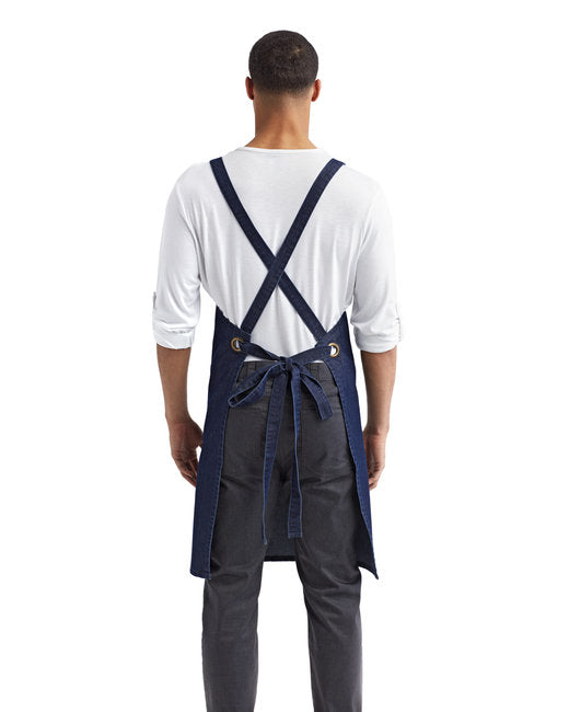 Apron Indigo Denim Cross-back