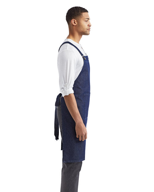 Apron Indigo Denim Cross-back