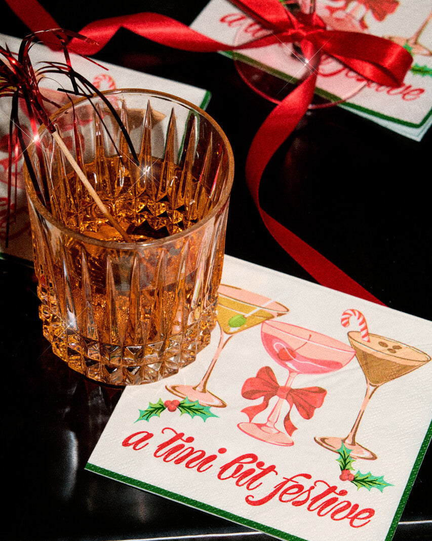 A Tini Bit Festive Napkins - 25 paper napkins