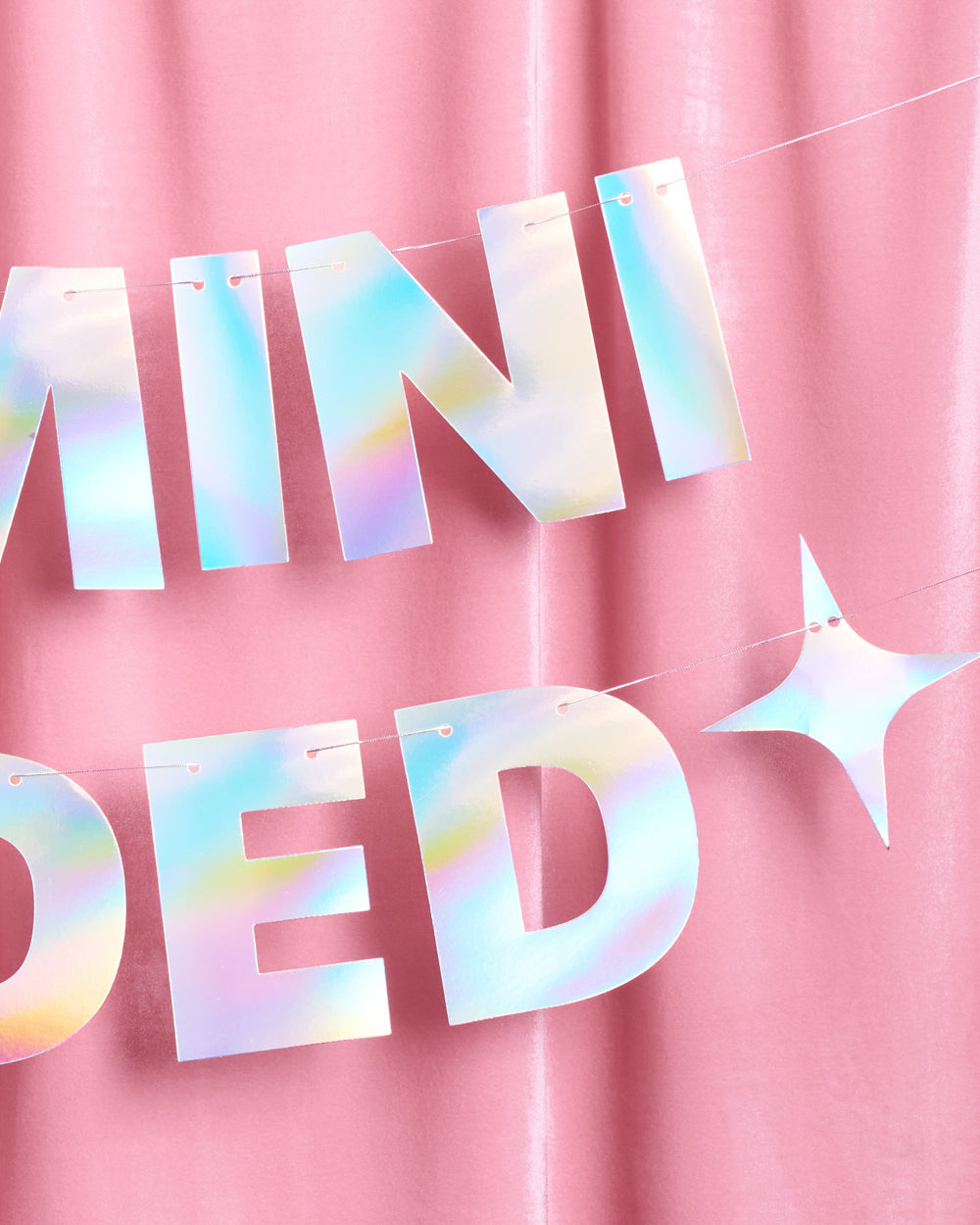 Gemini Coded Banner - iridescent foil banner