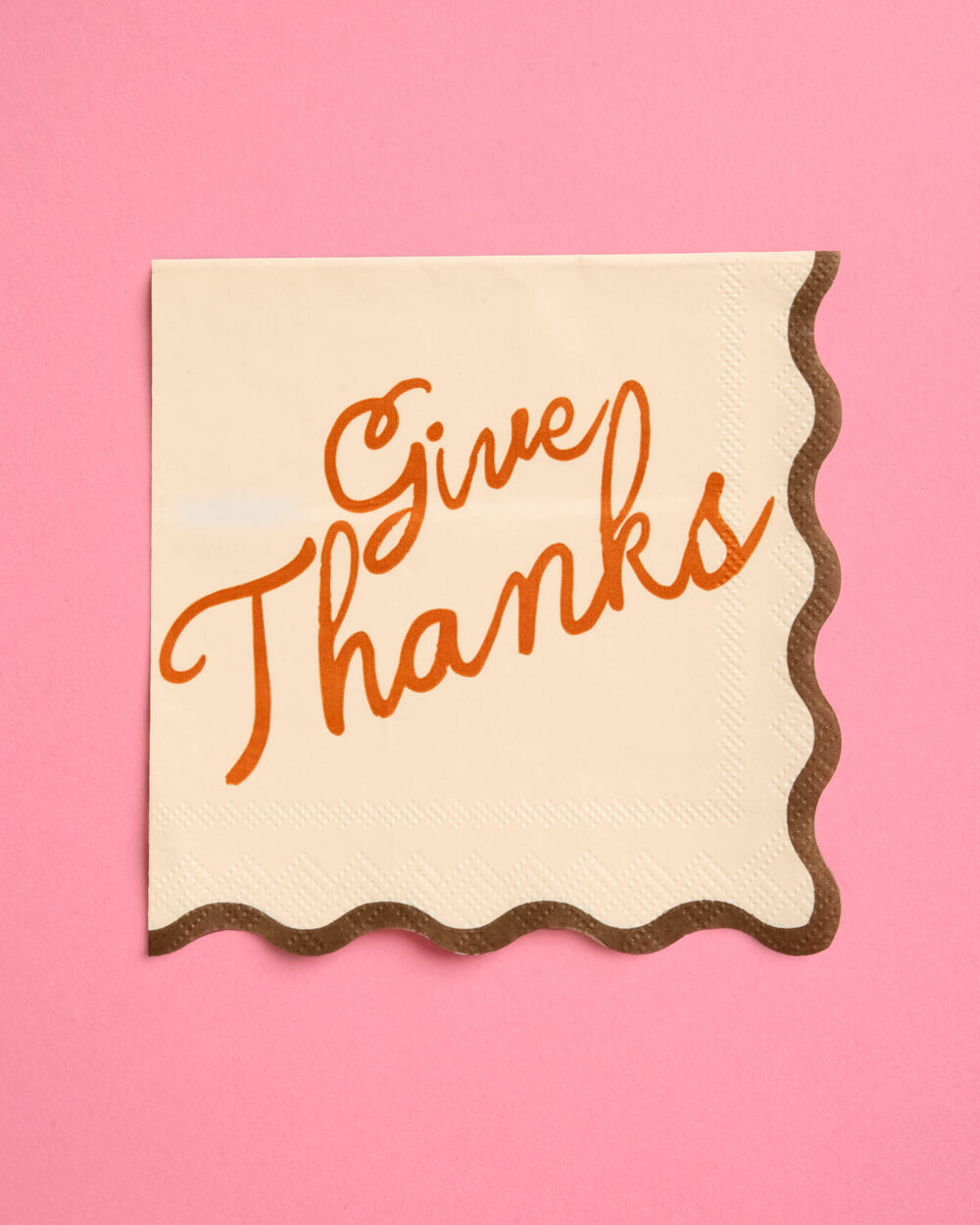 Give Thanks Plaid Napkins - 24 paper napkins