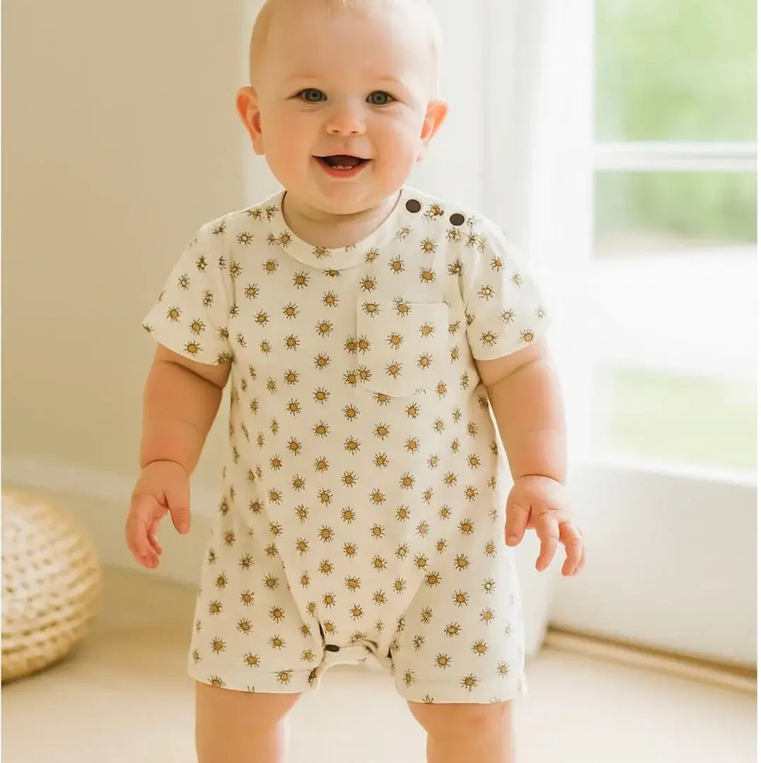 short sleeve romper | sun