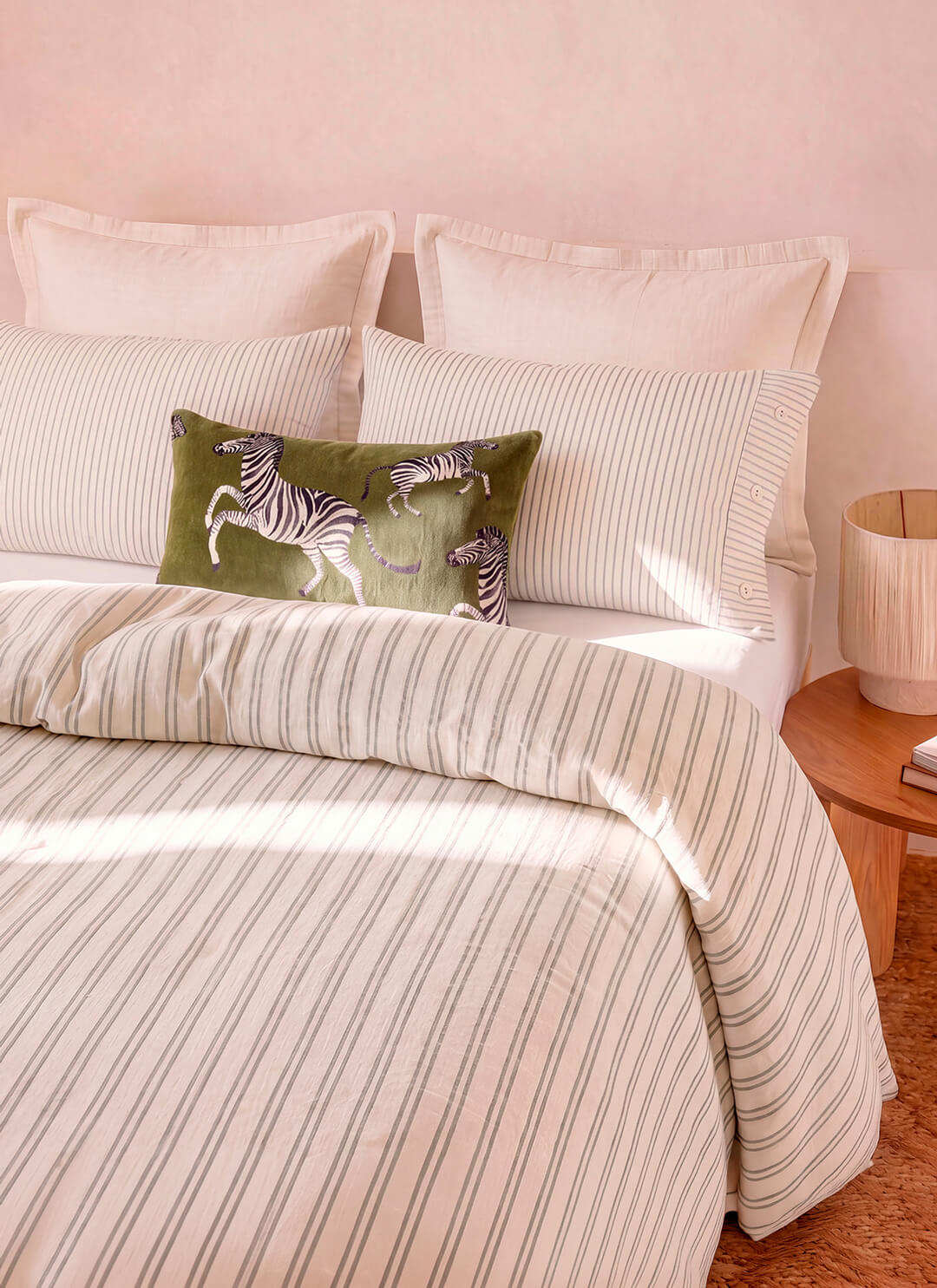 Salvia Cotton Mist Sham Set