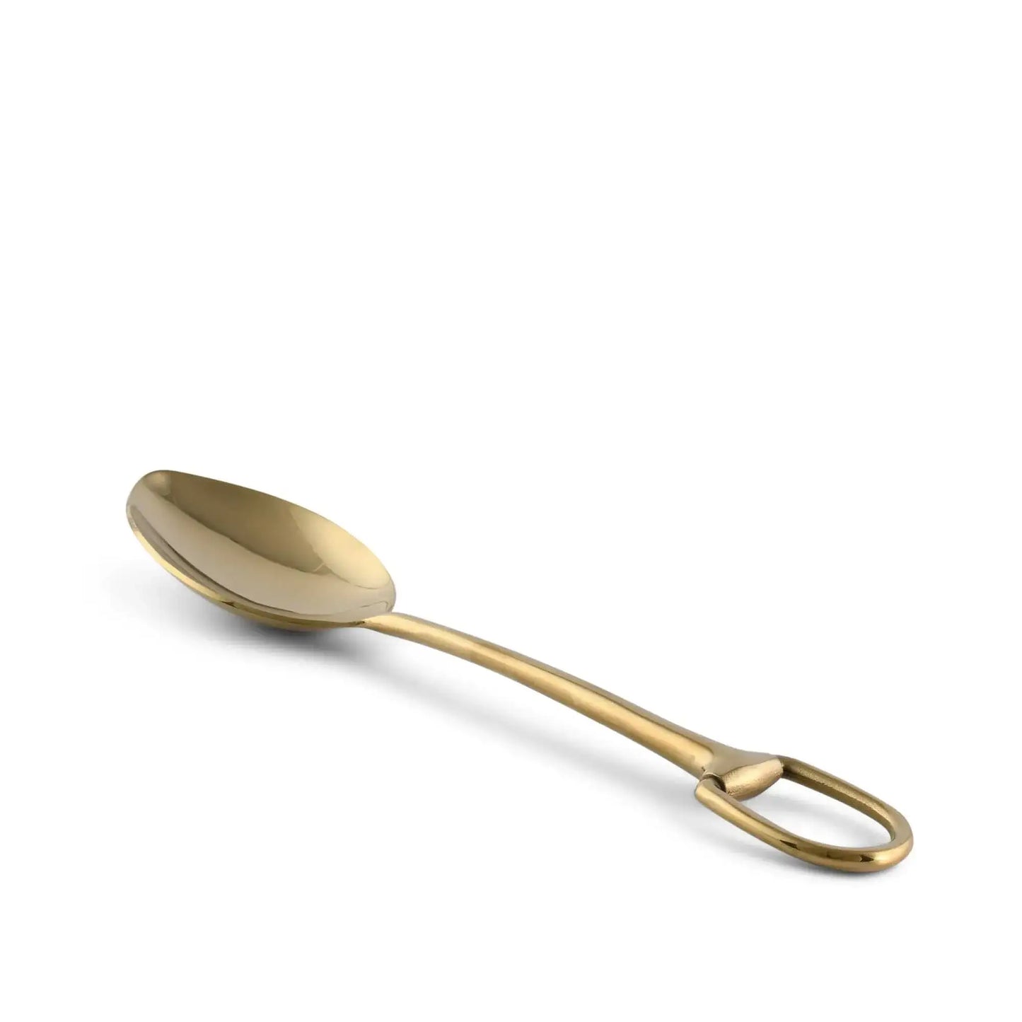 Stirrup Serving Spoon - Stainless Steel Shiny Gold