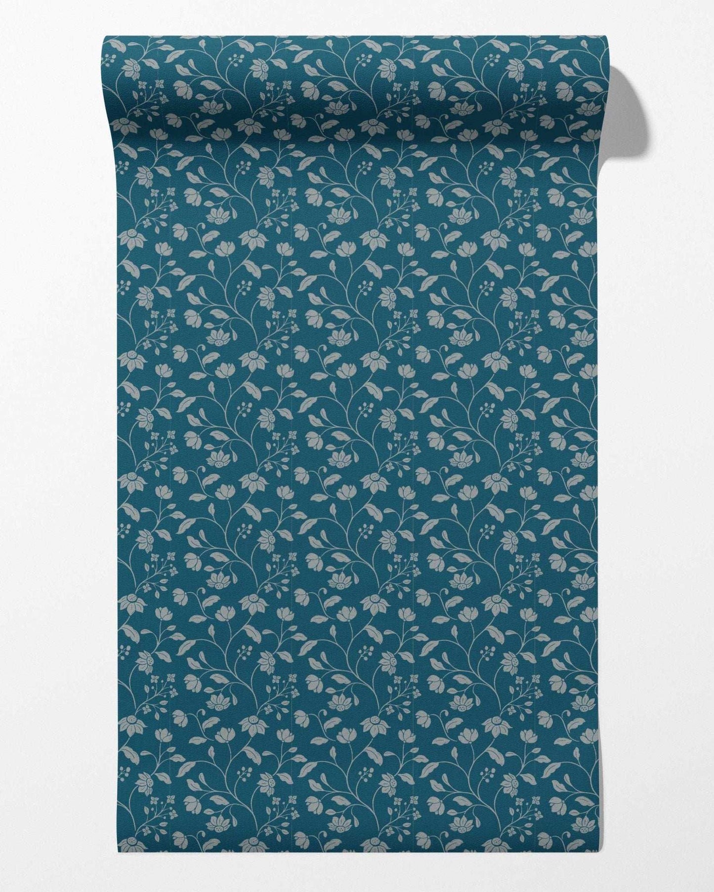 Wild Geranium Wallpaper in Bay Blue