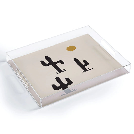 Saguaro Silent Disco Acrylic Tray - Medium w/Handles